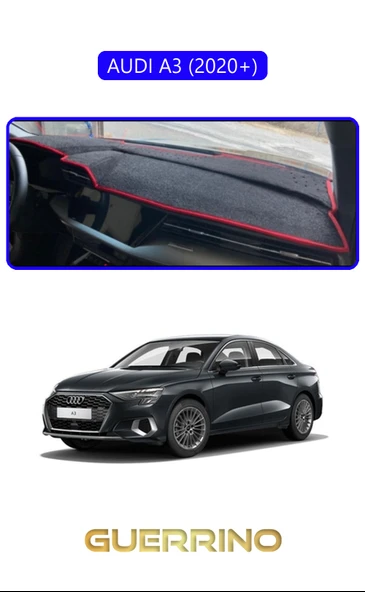 Guerrino  AUDİ A3 (2020+)TORPİDO KORUMA HALISI MAVİ KENAR ürün görseli