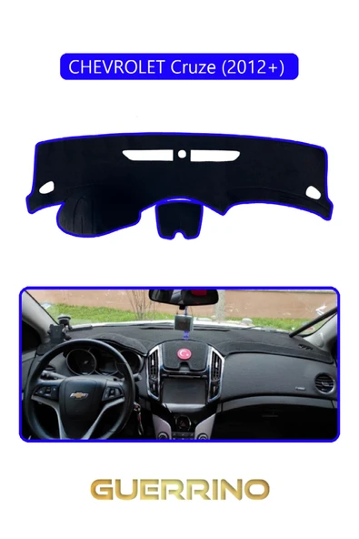 Guerrino  CHEVROLET Cruze (2012+) ;TORPİDO KORUMA HALISI MAVİ KENAR ürün görseli