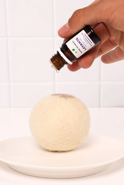 Valerine Life Doğal Merinos Yün Kurutma Topu 3 Adet – Kırışıklık Önler Kurutma Süresini Kısaltır - Resim 5