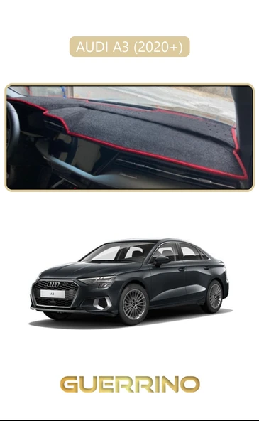 Guerrino  AUDİ A3 (2020+)TORPİDO KORUMA HALISI BEJ KENAR ürün görseli