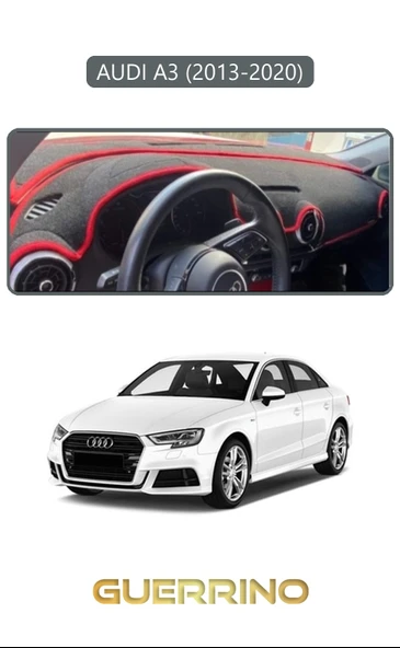 Guerrino  AUDİ A3 (2013-2020)TORPİDO KORUMA HALISI GRİ KENAR ürün görseli