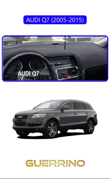 Guerrino  AUDI Q7 (2005-2015)TORPİDO KORUMA HALISI MAVİ KENAR ürün görseli