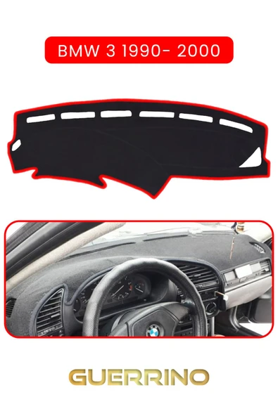 Guerrino  BMW 3 1990-2000TORPİDO KORUMA HALISI KIRMIZI KENAR ürün görseli
