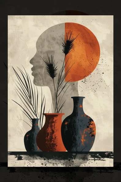 Minimalist Psikiyatri Kanvas Tablo - 2