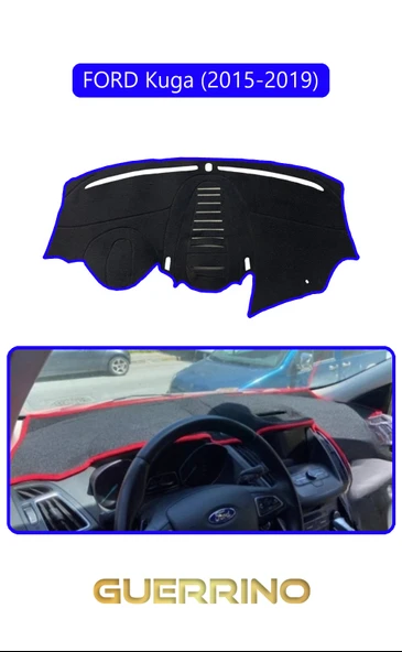 Guerrino  FORD Kuga (2015-2019)TORPİDO KORUMA HALISI MAVİ KENAR ürün görseli
