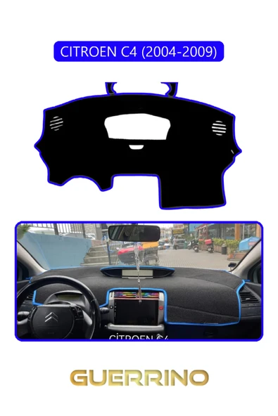 Guerrino  CITROEN C4 2004-2009TORPİDO KORUMA HALISI MAVİ KENAR ürün görseli