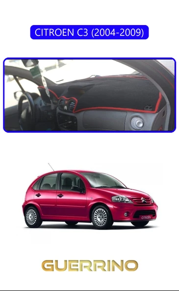 Guerrino  CITROEN C3 2004-2009TORPİDO KORUMA HALISI MAVİ KENAR ürün görseli