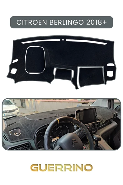 Guerrino  CITROEN BERLİNGO 2018+TORPİDO KORUMA HALISI GRİ KENAR ürün görseli