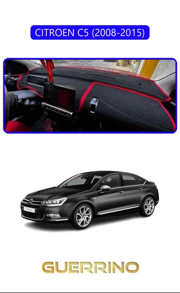 Guerrino  CITROEN C5 2008-2015TORPİDO KORUMA HALISI MAVİ KENAR ürün görseli