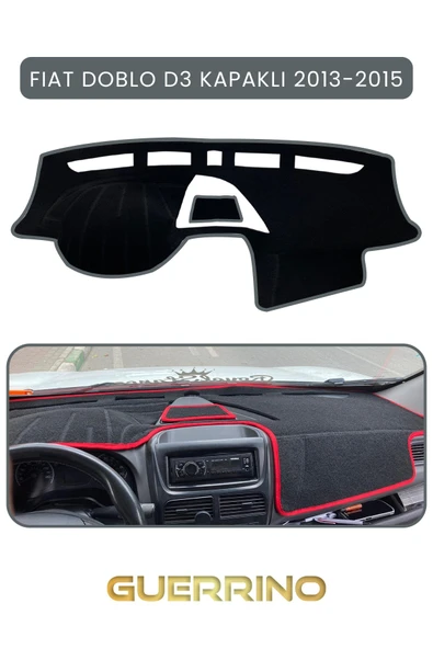 Guerrino  FIAT Doblo D3 KAPAKLI 2013-15 Modellerine UygunTORPİDO KORUMA HALISI GRİ KENAR ürün görseli