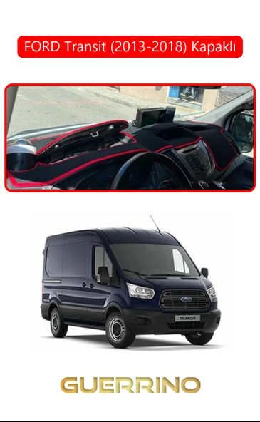 Guerrino  FORD Transit (2013-2018) KapaklıTORPİDO KORUMA HALISI KIRMIZI KENAR ürün görseli