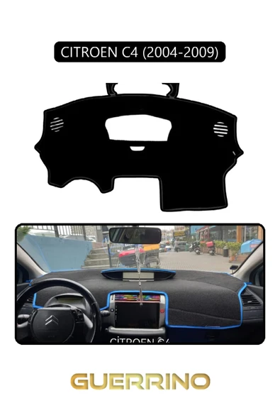 Guerrino  CITROEN C4 2004-2009TORPİDO KORUMA HALISI SİYAH KENAR ürün görseli
