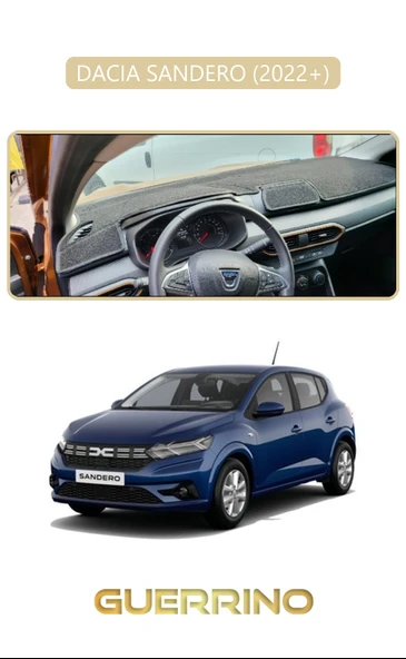 Guerrino  DACIA SANDERO 2022+ TORPİDO KORUMA HALISI BEJ KENAR ürün görseli