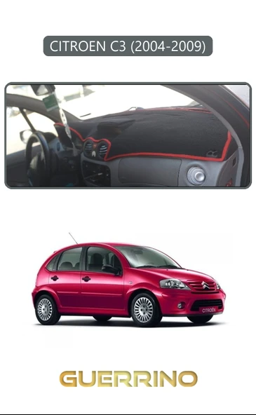 Guerrino  CITROEN C3 2004-2009TORPİDO KORUMA HALISI GRİ KENAR ürün görseli