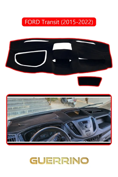 Guerrino  FORD Transit (2015-2022)TORPİDO KORUMA HALISI KIRMIZI KENAR ürün görseli