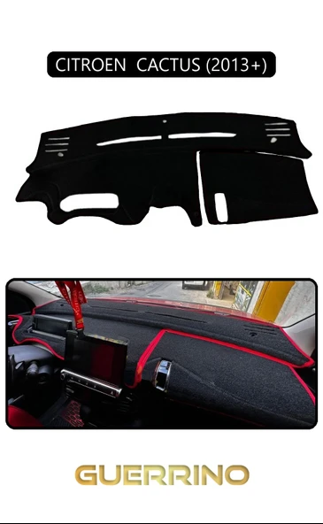 Guerrino CITROEN CACTUS 2013+TORPİDO KORUMA HALISI SİYAH KENAR