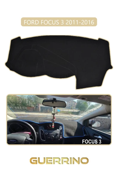 Guerrino  FORD Focus 3 (2011-2016)TORPİDO KORUMA HALISI BEJ KENAR ürün görseli