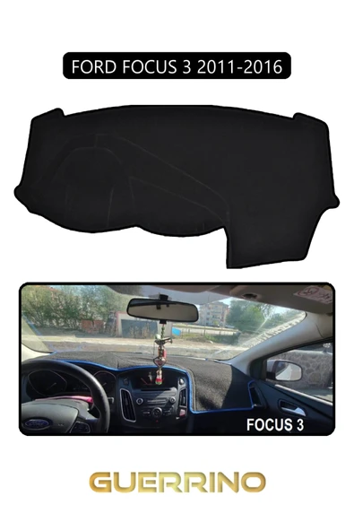 Guerrino  FORD Focus 3 (2011-2016)TORPİDO KORUMA HALISI SİYAH KENAR ürün görseli