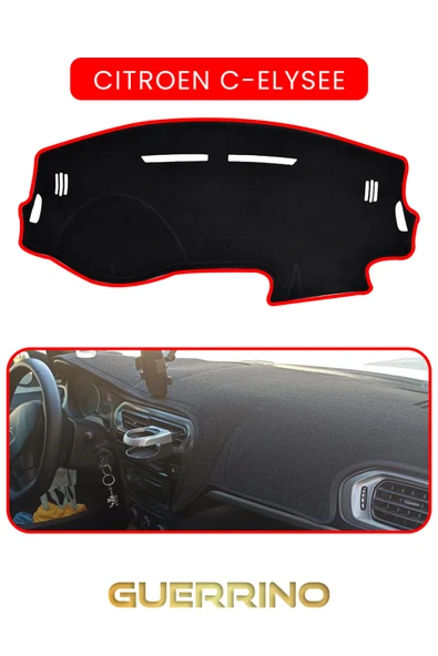 Guerrino  CITROEN C-ELYSEE - PEUGEOT 301 UZUNTORPİDO KORUMA HALISI KIRMIZI KENAR ürün görseli