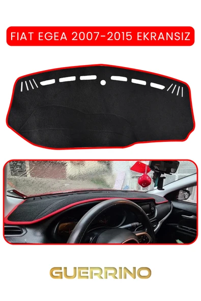 Guerrino  FIAT Egea 2007-2021 Modellerine Uygun EKRANSIZ TORPİDO KORUMA HALISI KIRMIZI KENAR ürün görseli