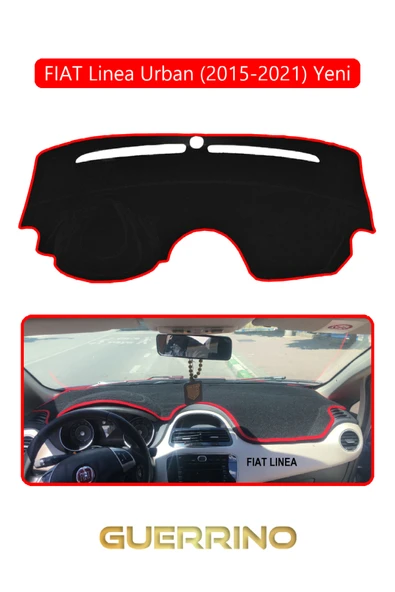Guerrino  FIAT Linea Urban 2015-2021 Modellerine Uygun  yeniTORPİDO KORUMA HALISI KIRMIZI KENAR ürün görseli