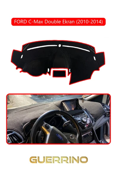 Guerrino  FORD C-Max double ekran (2010-2014)TORPİDO KORUMA HALISI KIRMIZI KENAR ürün görseli