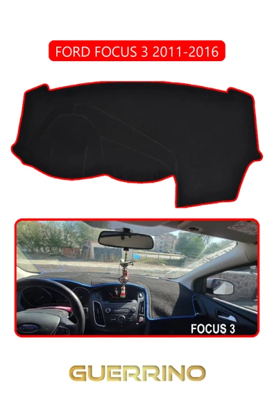 Guerrino  FORD Focus 3 (2011-2016)TORPİDO KORUMA HALISI KIRMIZI KENAR ürün görseli