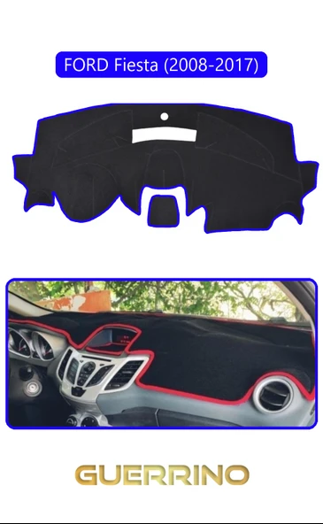 Guerrino  FORD Fiesta (2008-2017)TORPİDO KORUMA HALISI MAVİ KENAR ürün görseli