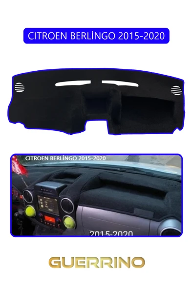 Guerrino  CITROEN BERLİNGO 2015-2020TORPİDO KORUMA HALISI MAVİ KENAR ürün görseli