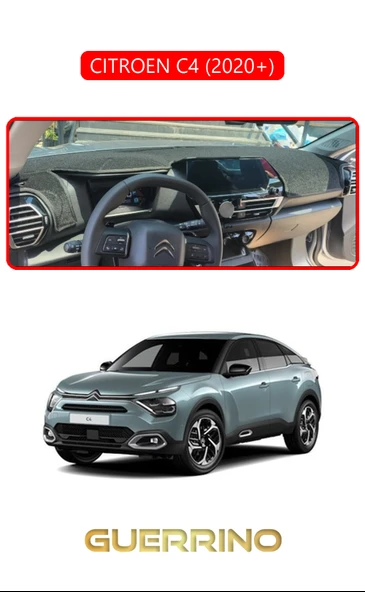 Guerrino  CITROEN C4 2020+TORPİDO KORUMA HALISI KIRMIZI KENAR ürün görseli