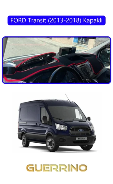 Guerrino  FORD Transit (2013-2018) KapaklıTORPİDO KORUMA HALISI MAVİ KENAR ürün görseli