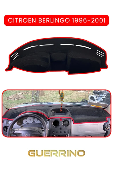Guerrino  CITROEN Berlingo 1996-2001TORPİDO KORUMA HALISI KIRMIZI KENAR ürün görseli