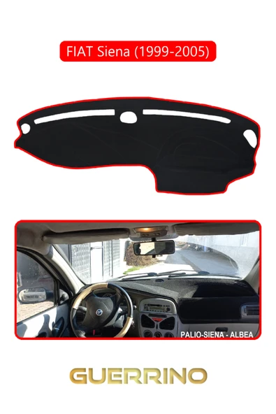Guerrino  FIAT Siena 1999-2005 Modellerine Uygun eskiTORPİDO KORUMA HALISI KIRMIZI KENAR ürün görseli