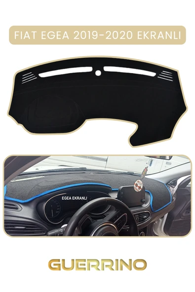 Guerrino  FIAT Egea 2019-2024 Modellerine Uygun EKRANLITORPİDO KORUMA HALISI BEJ KENAR ürün görseli