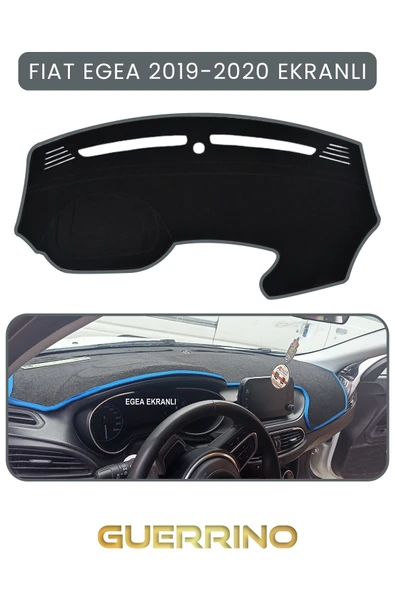 Guerrino  FIAT Egea 2019-2024 Modellerine Uygun EKRANLITORPİDO KORUMA HALISI GRİ KENAR ürün görseli