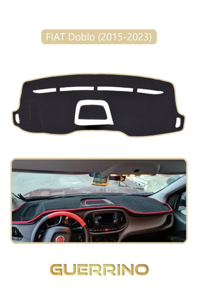 Guerrino  FIAT Doblo 2015-2023 Modellerine Uygun eski ortası açıkTORPİDO KORUMA HALISI BEJ KENAR ürün görseli