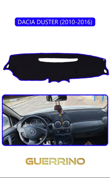 Guerrino  DACIA DUSTER 2010-2016TORPİDO KORUMA HALISI MAVİ KENAR ürün görseli