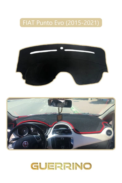 Guerrino  FIAT Punto Evo 2015-2021 Modellerine UygunTORPİDO KORUMA HALISI BEJ KENAR ürün görseli