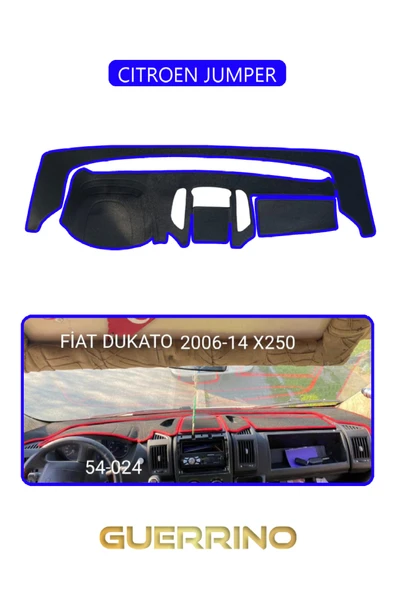 Guerrino  CITROEN JUMPERTORPİDO KORUMA HALISI MAVİ KENAR ürün görseli