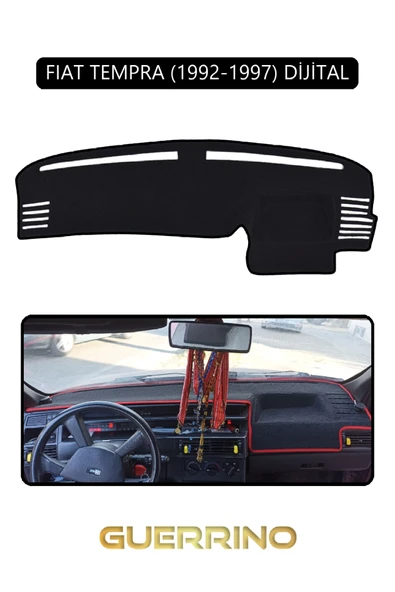 Guerrino  FIAT TEMPRA 1992-1997 Modellerine Uygun DijitalTORPİDO KORUMA HALISI SİYAH KENAR ürün görseli