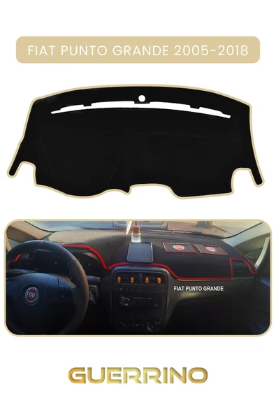 Guerrino FIAT Punto grande 2005-2018 Modellerine UygunTORPİDO KORUMA HALISI BEJ KENAR