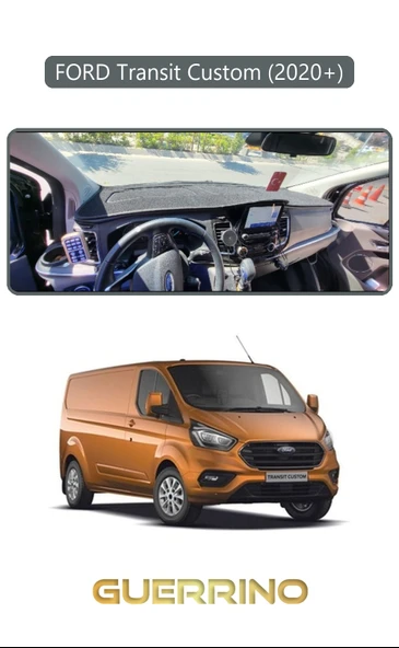 Guerrino  FORD Transit Custom 2020+TORPİDO KORUMA HALISI GRİ KENAR ürün görseli