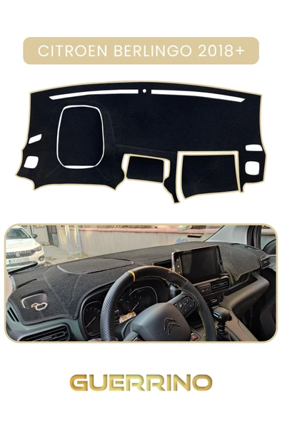 Guerrino  CITROEN BERLİNGO 2018+TORPİDO KORUMA HALISI BEJ KENAR ürün görseli