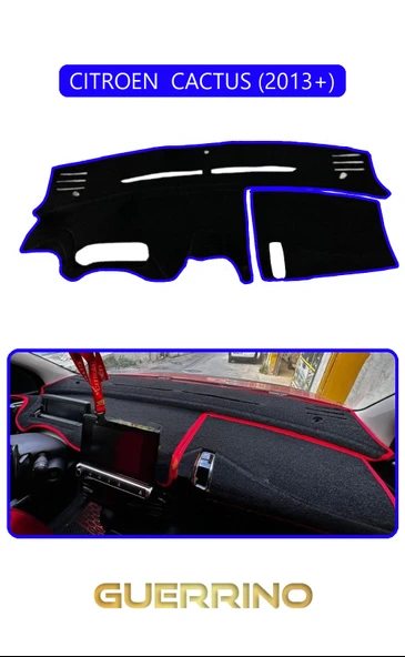 Guerrino  CITROEN  CACTUS 2013+TORPİDO KORUMA HALISI MAVİ KENAR ürün görseli