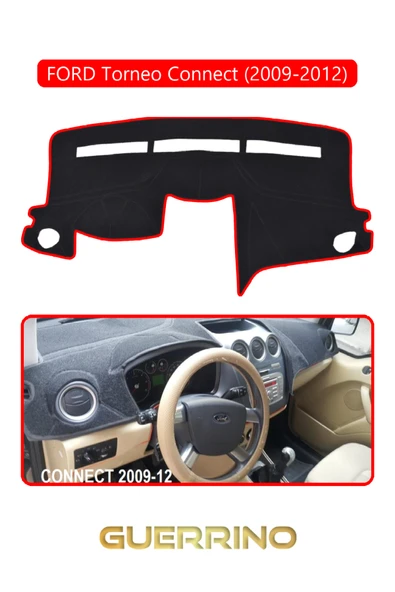 Guerrino  FORD Torneo Connect (2009-2012)TORPİDO KORUMA HALISI KIRMIZI KENAR ürün görseli