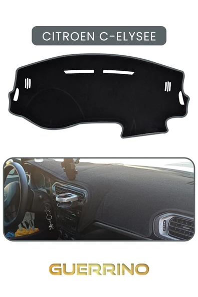Guerrino  CITROEN C-ELYSEE - PEUGEOT 301 UZUNTORPİDO KORUMA HALISI GRİ KENAR ürün görseli