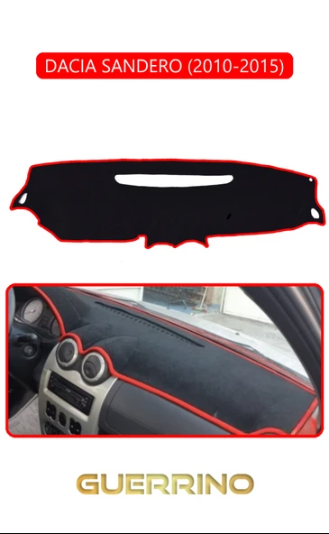 Guerrino  DACIA SANDERO 2010-2015TORPİDO KORUMA HALISI KIRMIZI KENAR ürün görseli