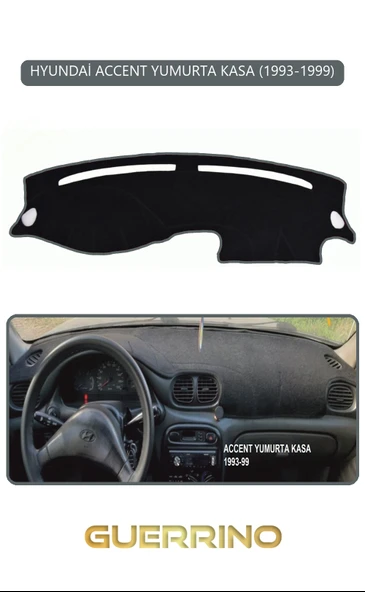 Guerrino  HYUNDAİ ACCENT YUMURTA KASA 1993-1999TORPİDO KORUMA HALISI GRİ KENAR ürün görseli