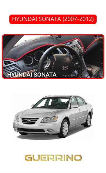 Guerrino  HYUNDAİ SONATA 2007-2012TORPİDO KORUMA HALISI KIRMIZI KENAR ürün görseli
