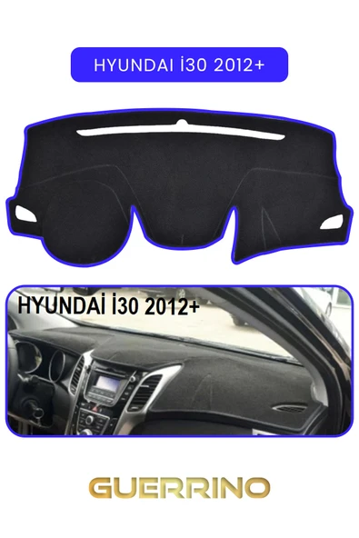 Guerrino  HYUNDAİ İ30 2012+TORPİDO KORUMA HALISI MAVİ KENAR ürün görseli